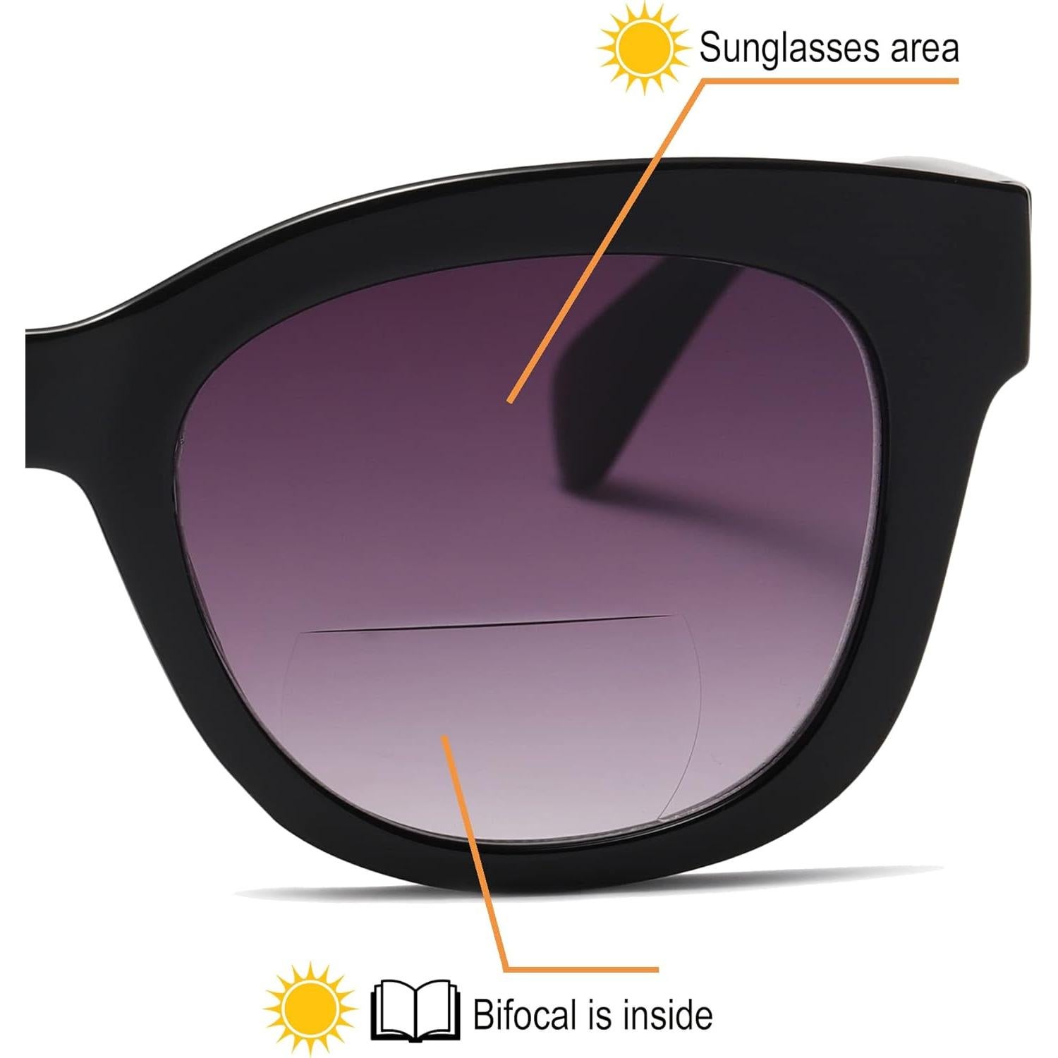 Gafas de Sol Bifocales ZXYOO UV400 Paquete de 3 Mujeres