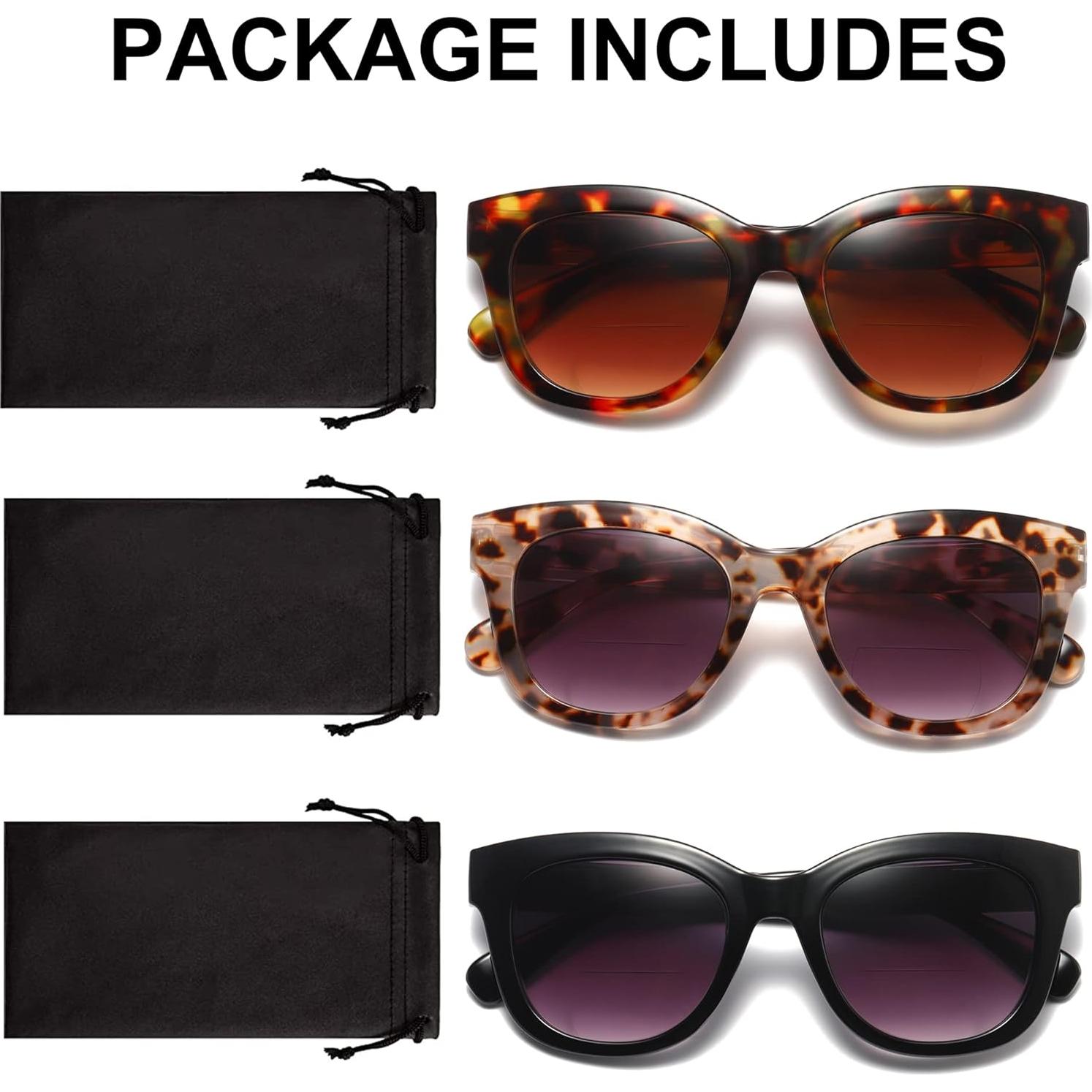 Gafas de Sol Bifocales ZXYOO UV400 Paquete de 3 Mujeres