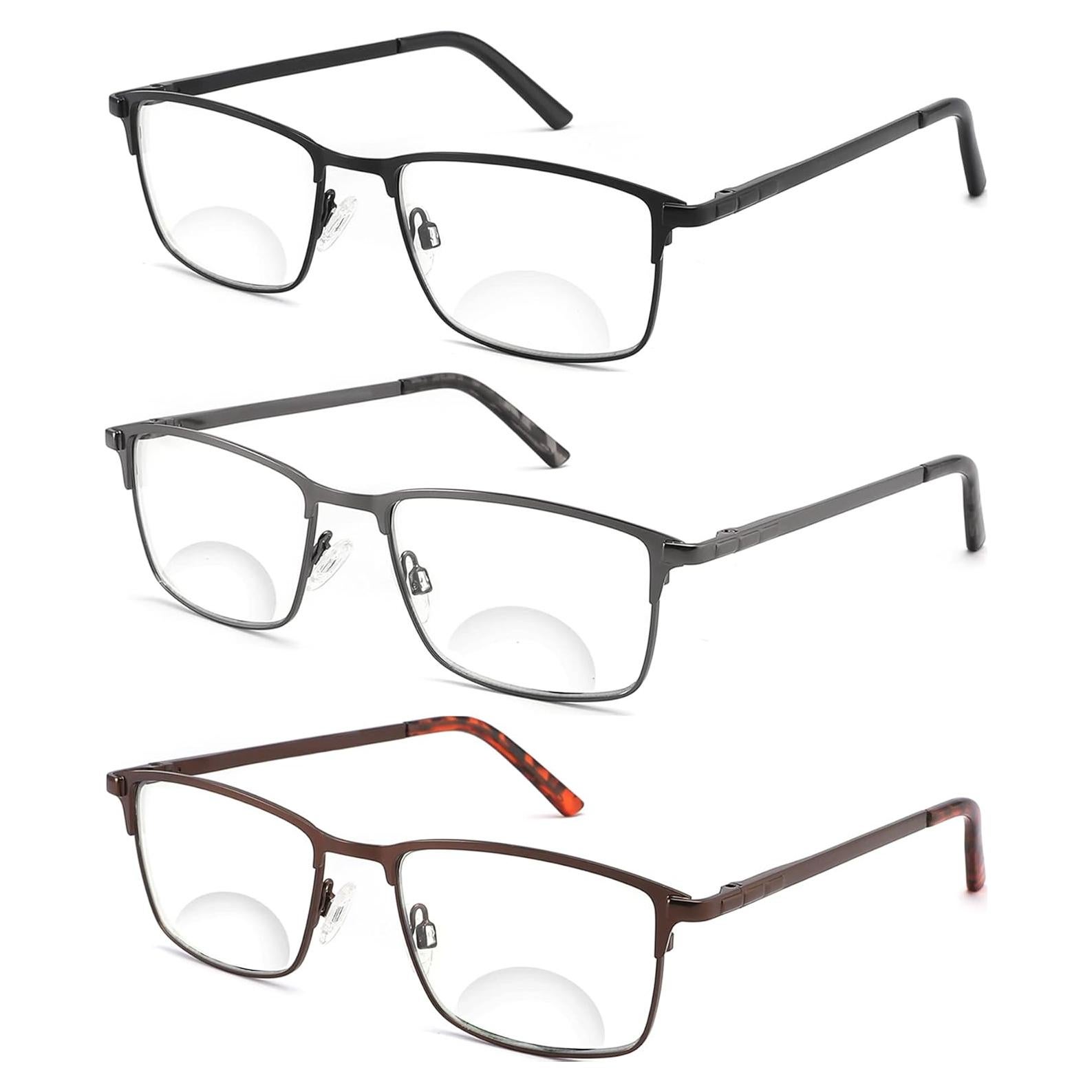 Paquete de 3 gafas bifocales ZHUOLIANG 1.75x anti luz azul