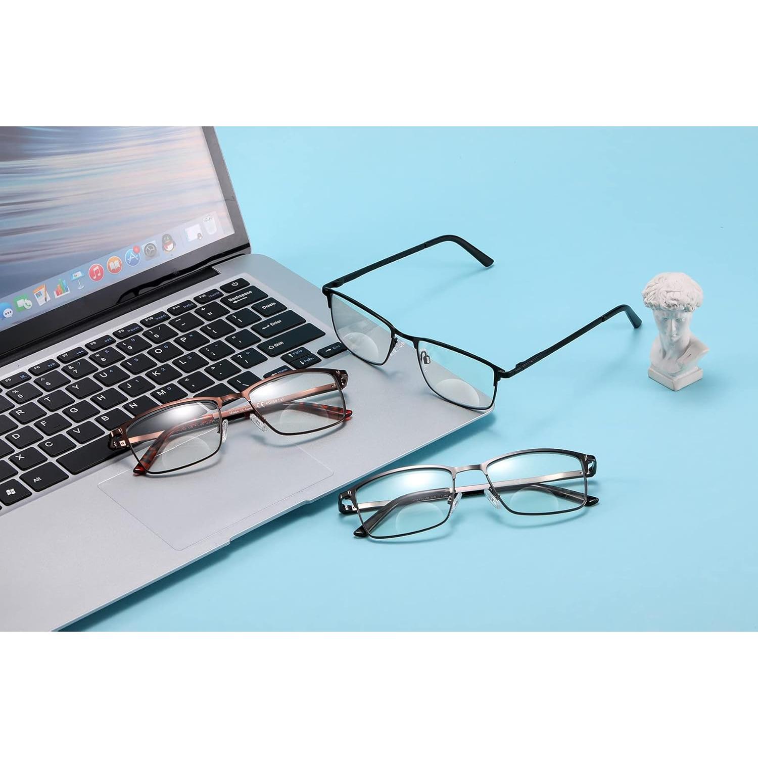 Paquete de 3 gafas bifocales ZHUOLIANG 1.75x anti luz azul