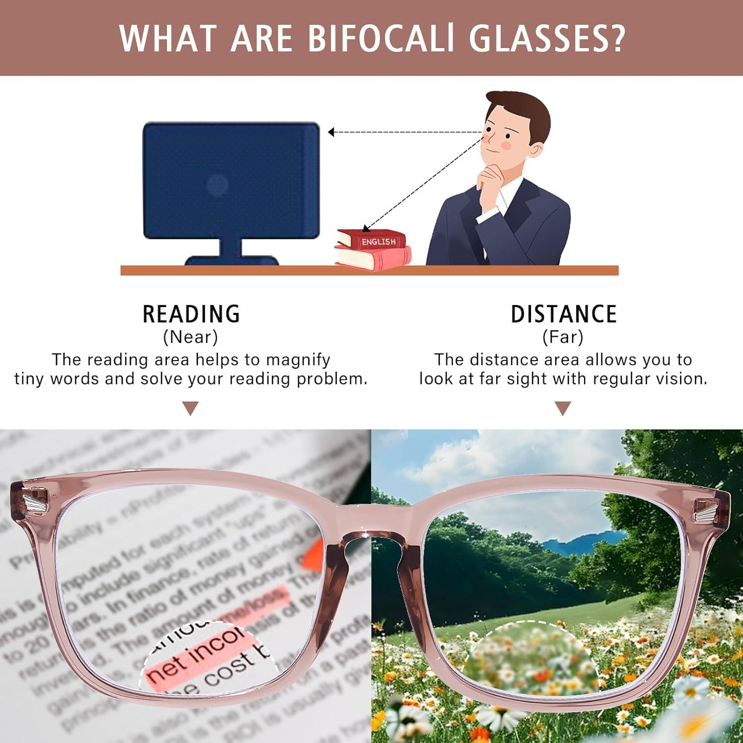 Gafas Bifocales OPTOFENDY Rosa Bebé 1.0x Antirreflejo