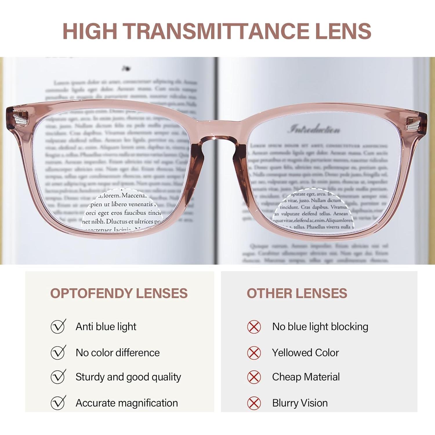 Gafas Bifocales OPTOFENDY Rosa Bebé 1.0x Antirreflejo