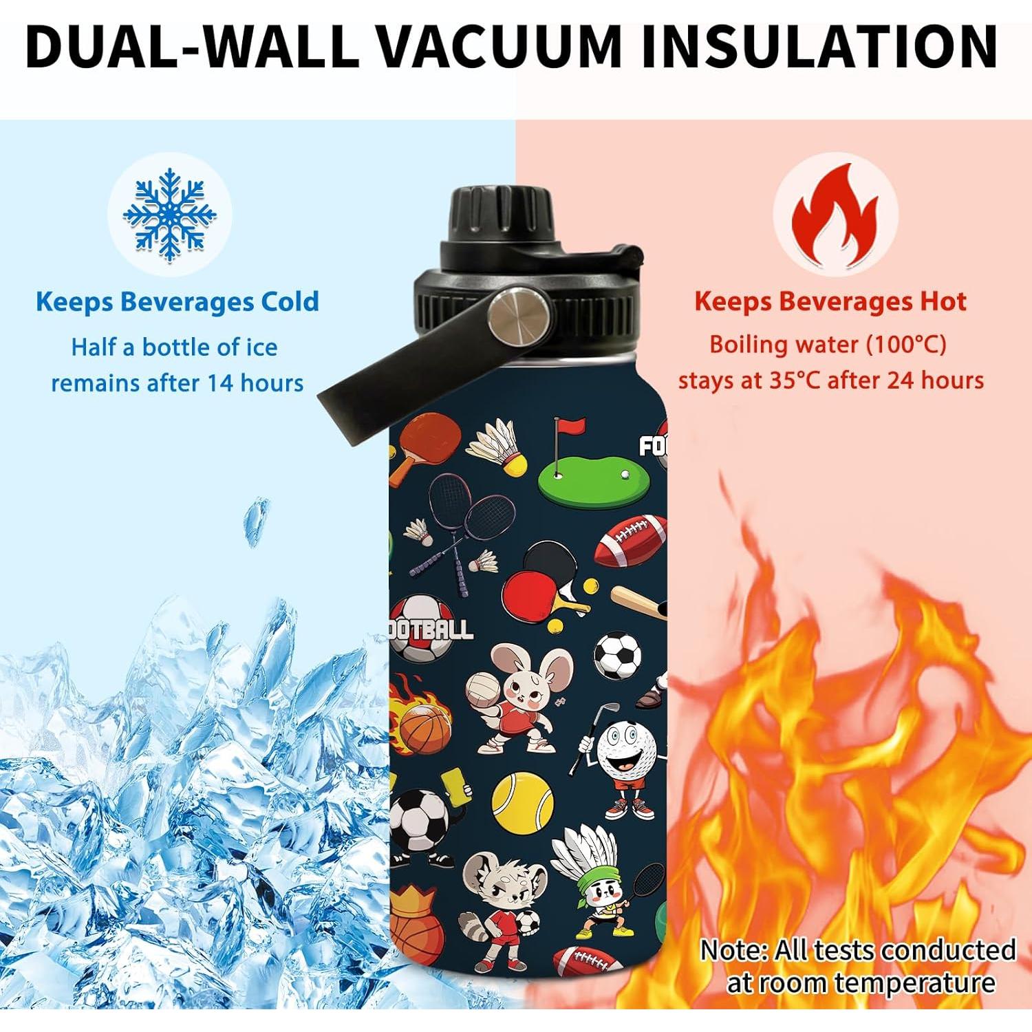 Botella de Agua Deportiva Uibunoo 32oz Acero Inoxidable