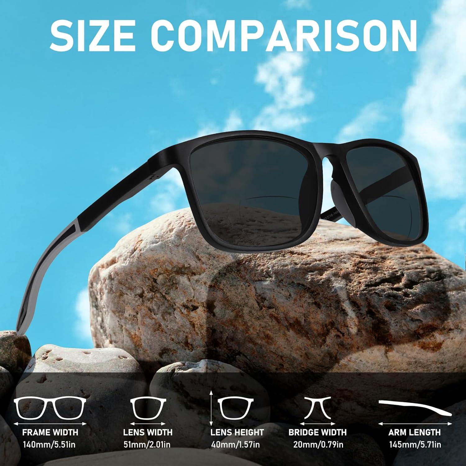 Gafas de sol bifocales UV400 para lectura - 4 unidades