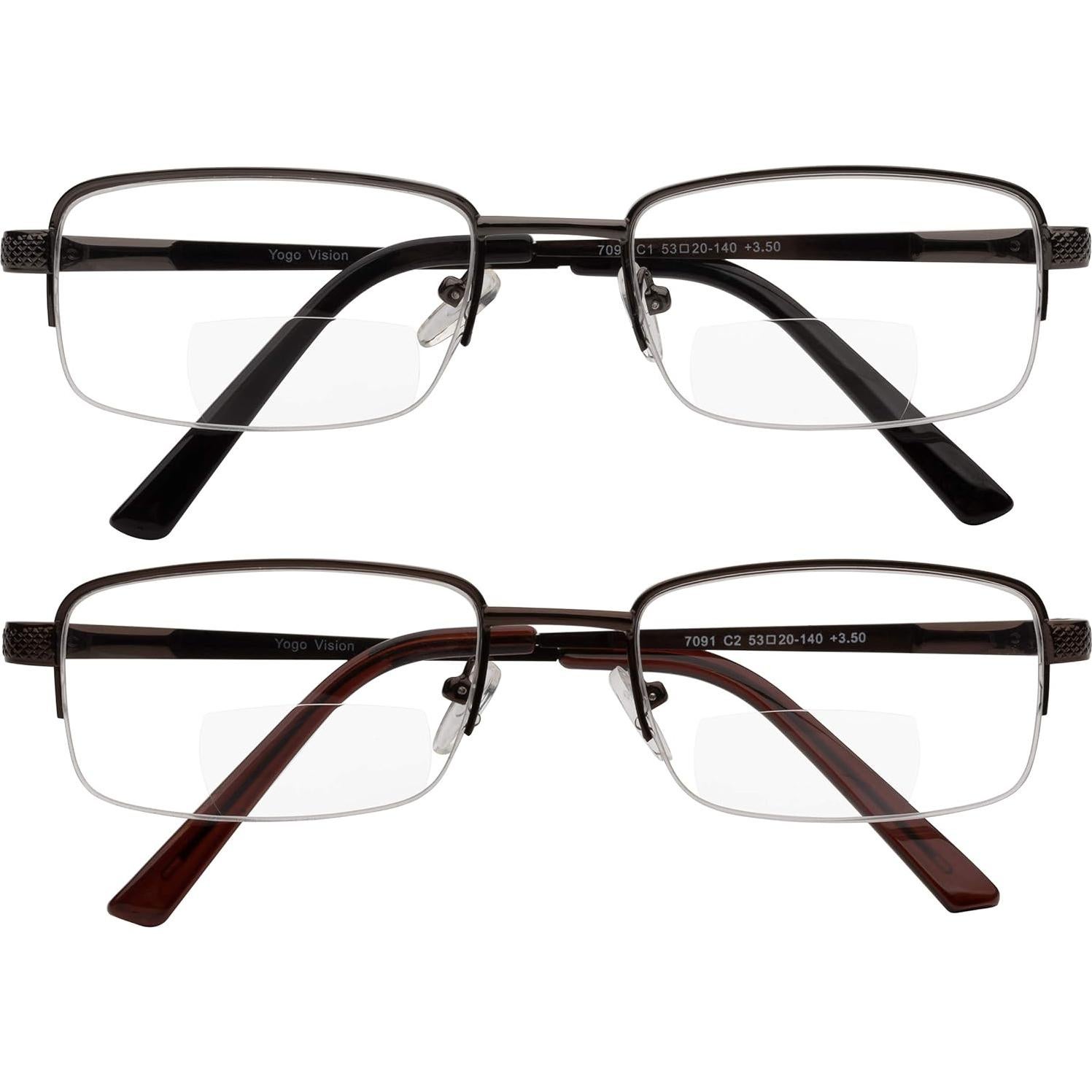 Gafas de Lectura Yogo Vision Set de 2 Bifocales 2.5x