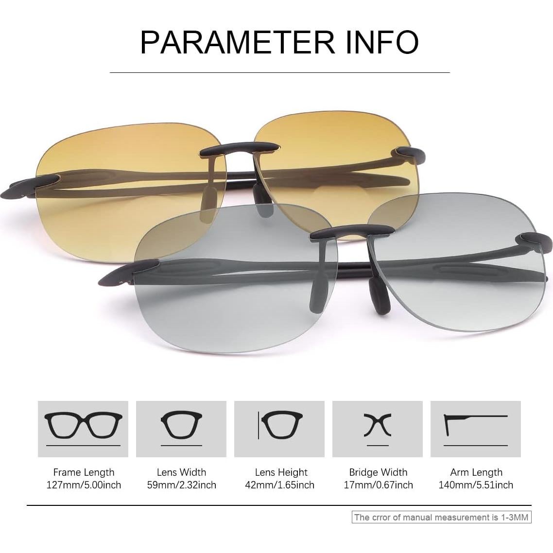 Gafas Bifocales YIMI UV400 Lentes de Sol Anti-Luz Azul