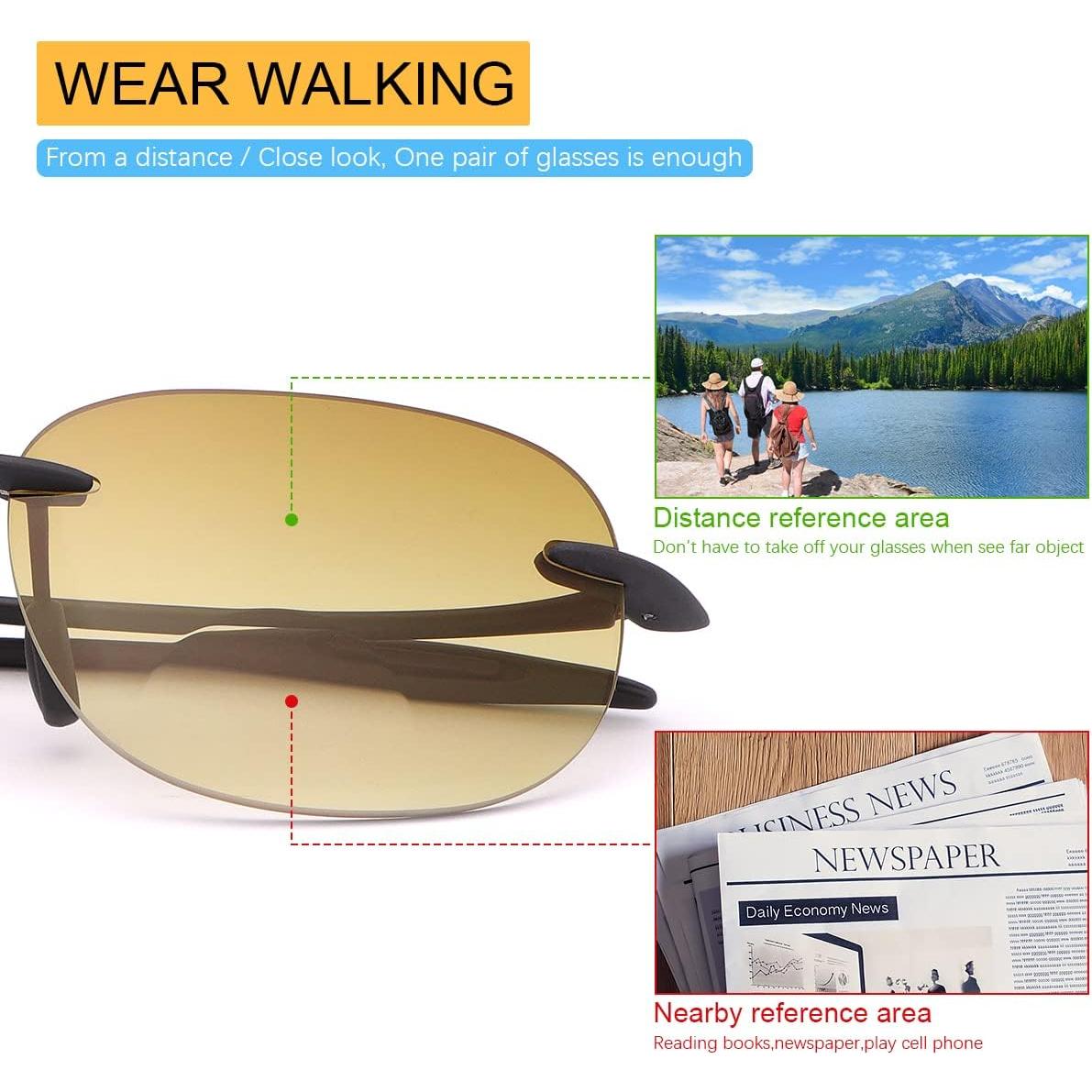 Gafas Bifocales YIMI UV400 Lentes de Sol Anti-Luz Azul