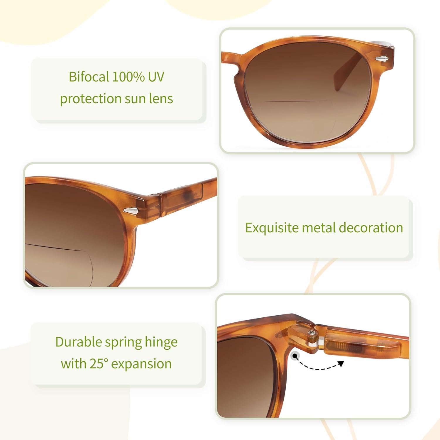 Gafas de sol bifocales Madison Avenue carey naranja +1.5