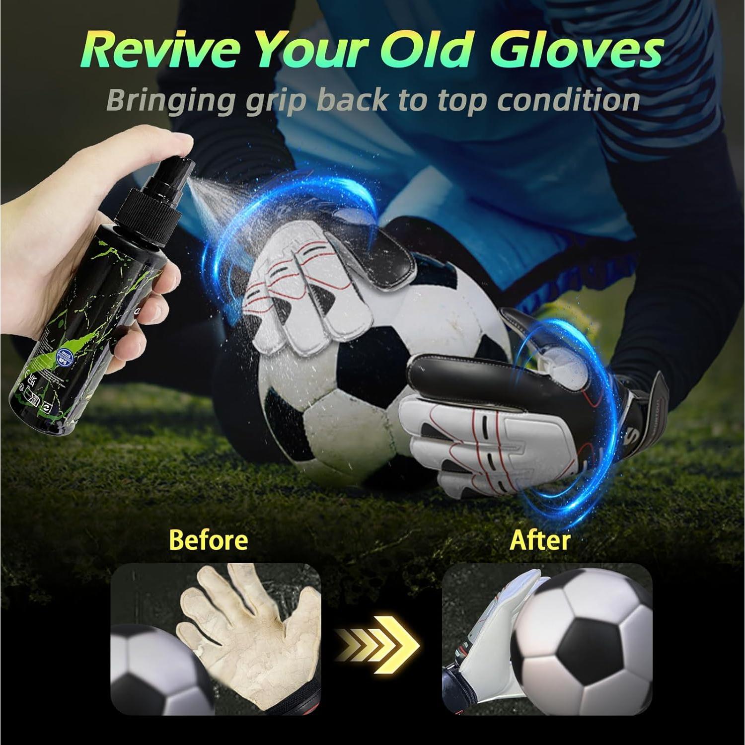 Spray de Agarre para Guantes de Portero Clbort 100ml + Lavado 100ml