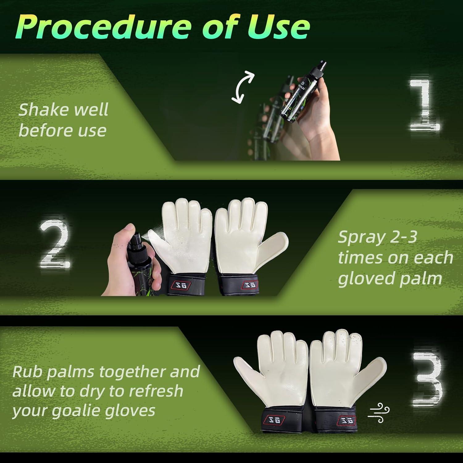 Spray de Agarre para Guantes de Portero Clbort 100ml + Lavado 100ml