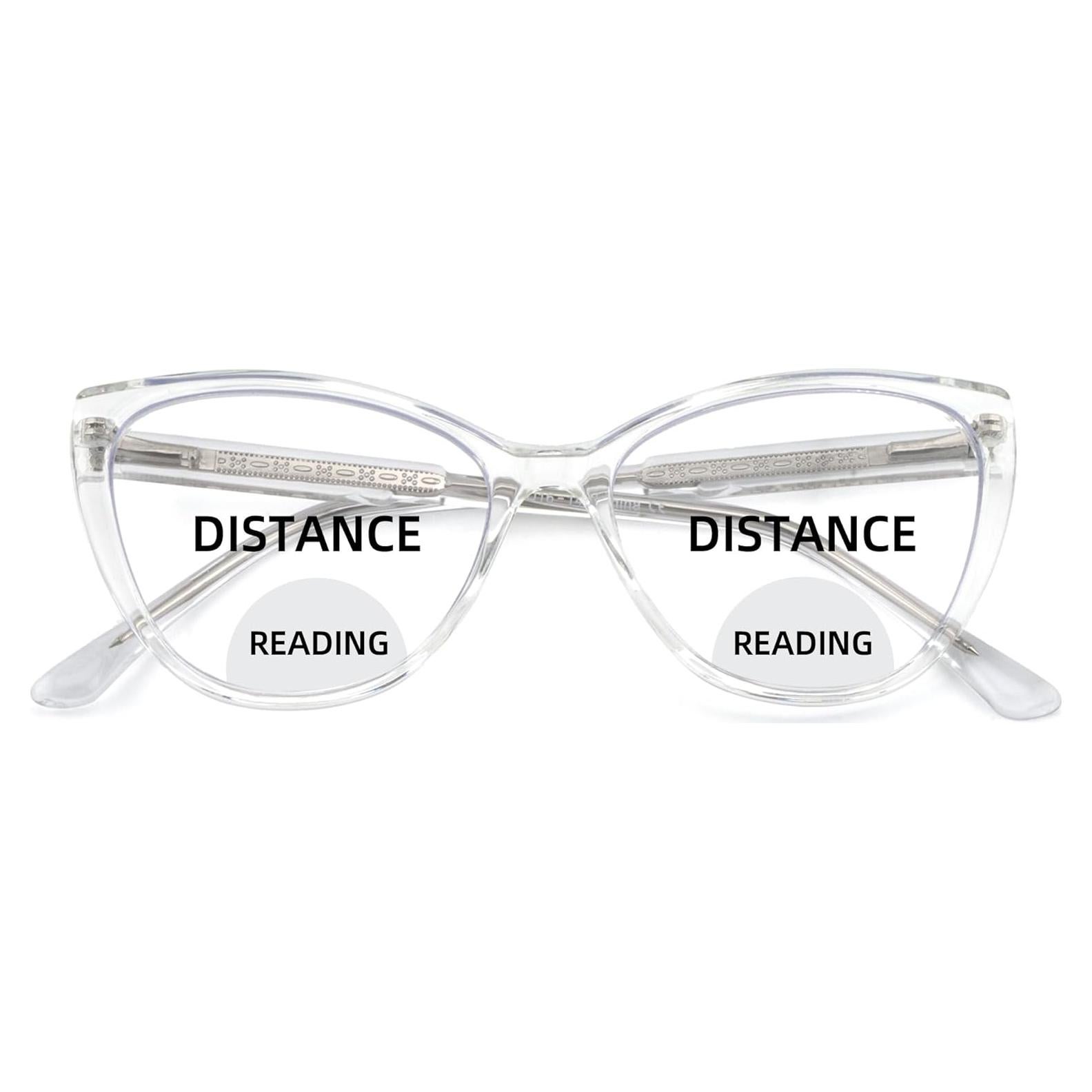 Gafas de lectura bifocales Cateye 1.75x con bloqueo luz azul