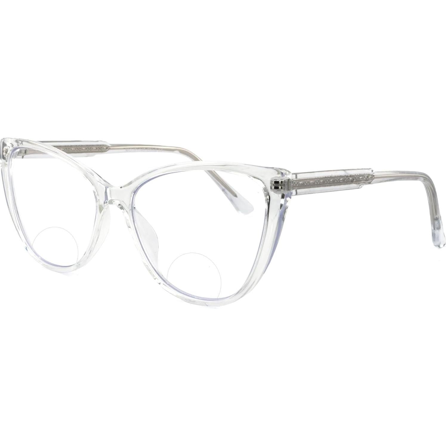 Gafas de lectura bifocales Cateye 1.75x con bloqueo luz azul