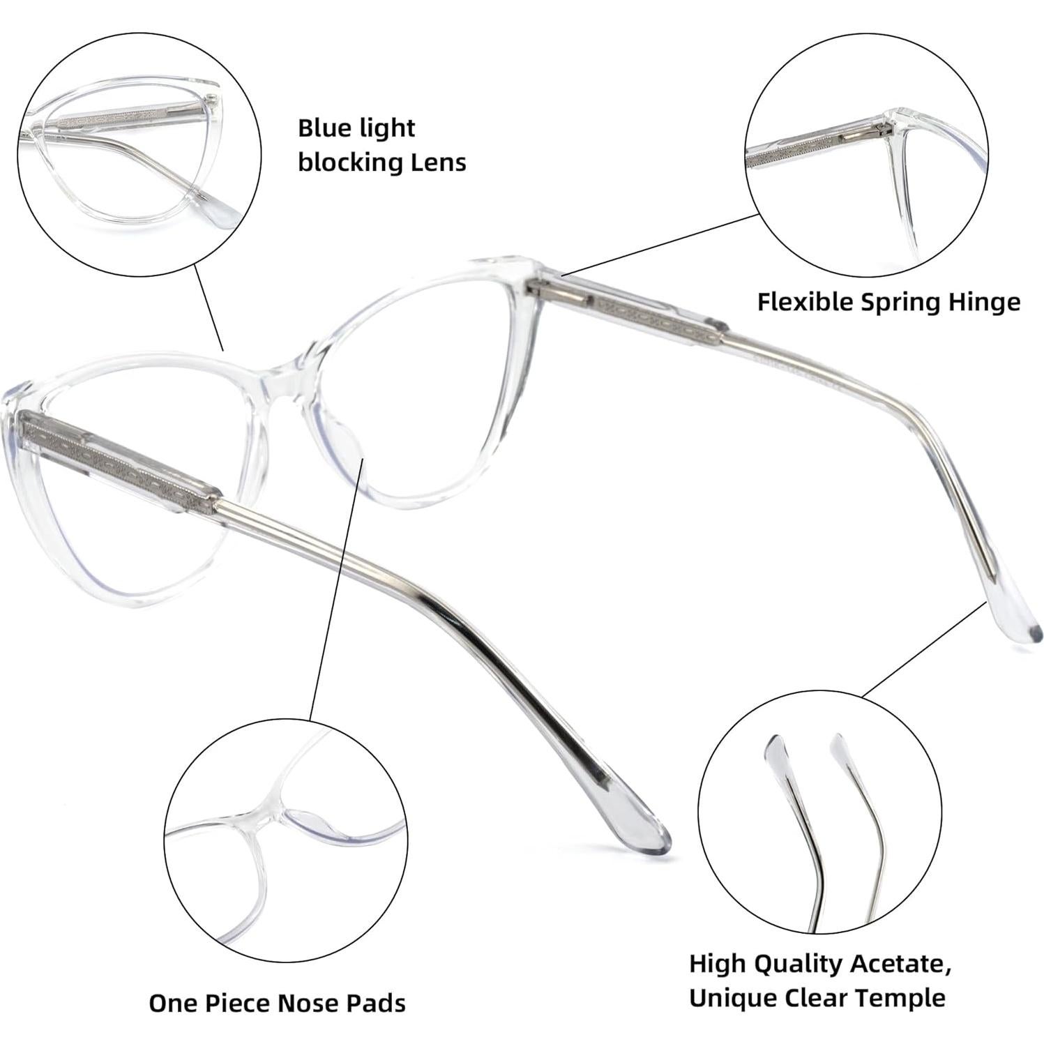 Gafas de lectura bifocales Cateye 1.75x con bloqueo luz azul