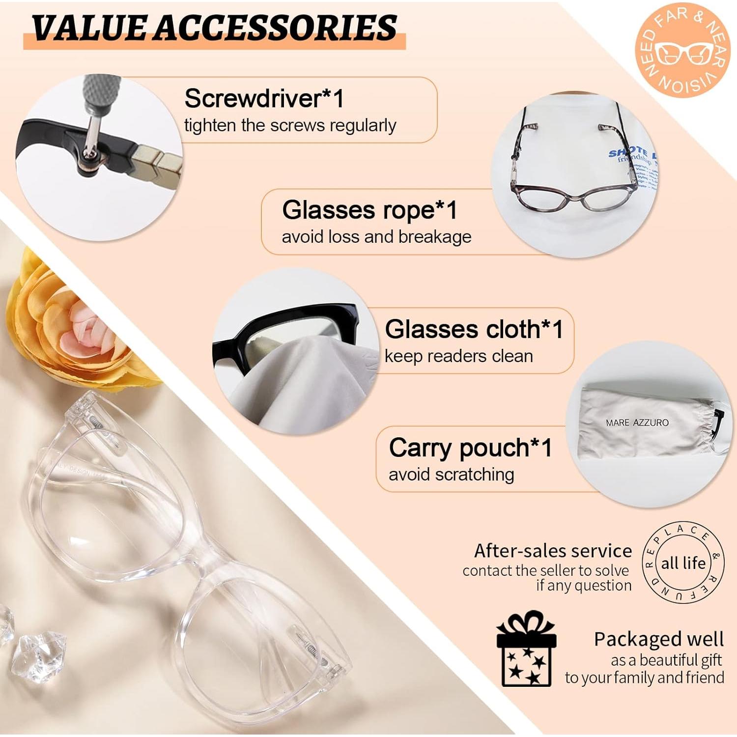 Gafas de Lectura Bifocales MARE AZZURO 3.0 Oversized UV400