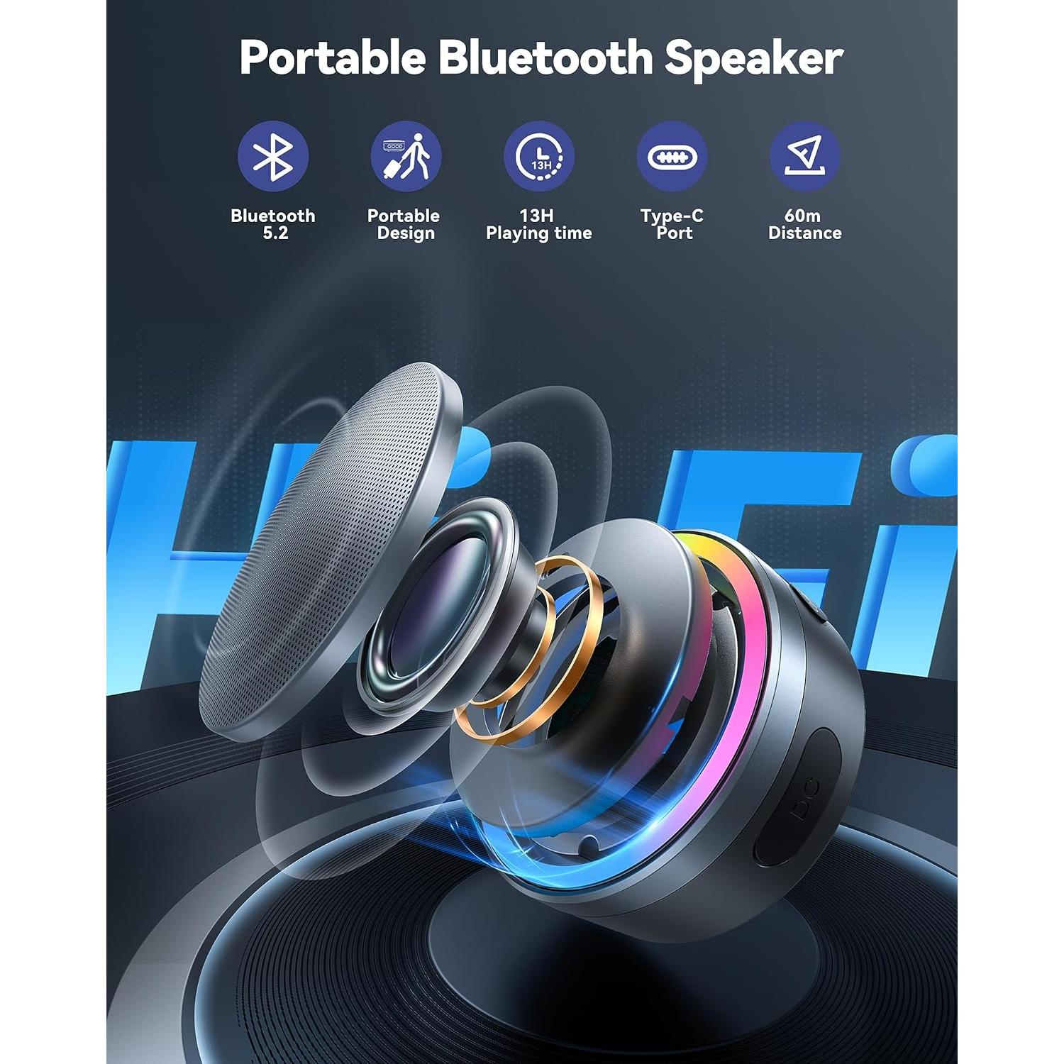 Timbre Inalámbrico TECKNET con Altavoz Bluetooth 1000mAh