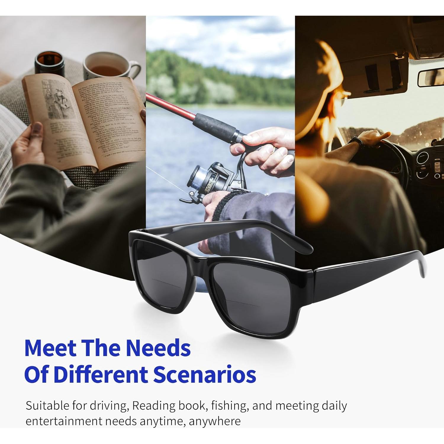 Gafas de sol bifocales BLUEMOKY para hombres UV400