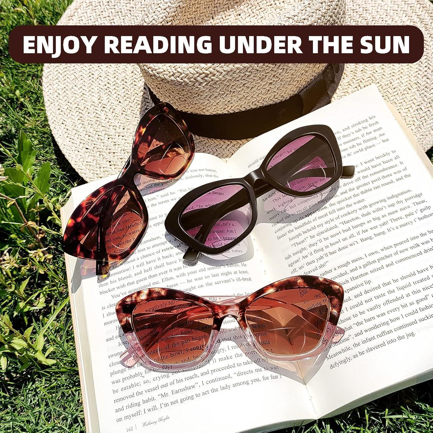 Gafas de Sol Bifocales LADEESSE 3 Paquete UV400 +1.75