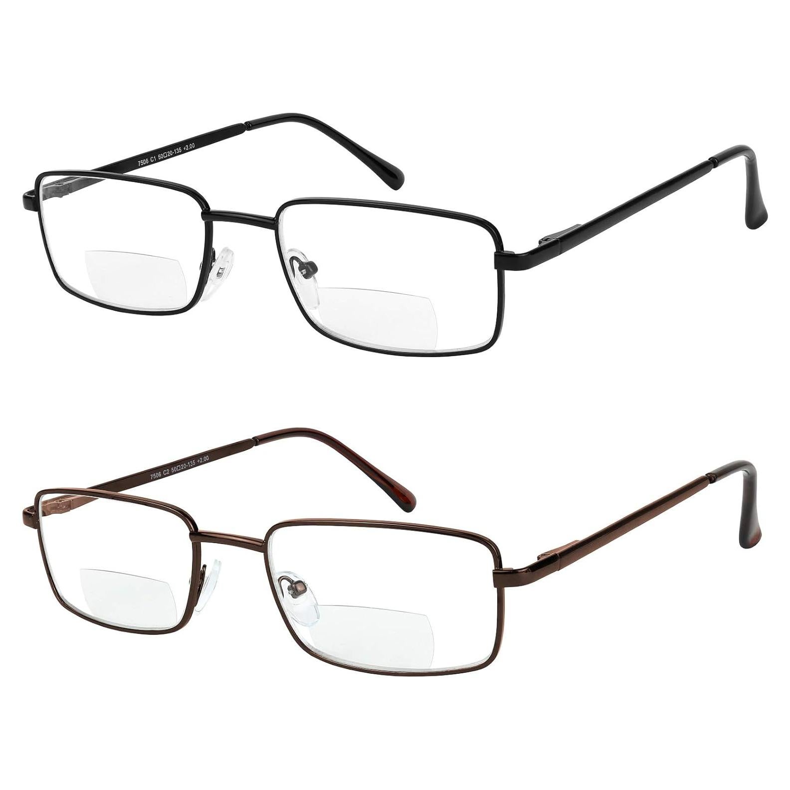 Gafas de lectura bifocales Yogo Vision 2 Pack Metal 2.5x