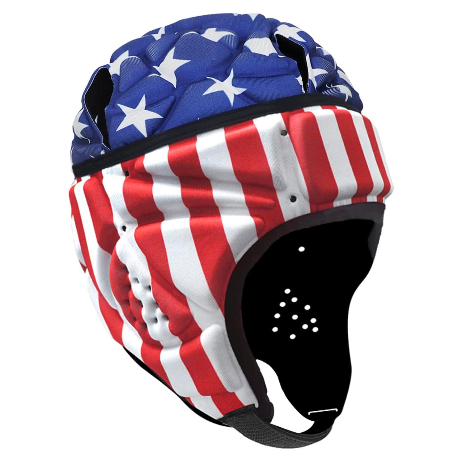 Casco de Rugby NICEYST FIT-EQT-121-124-XQ Bandera Americana