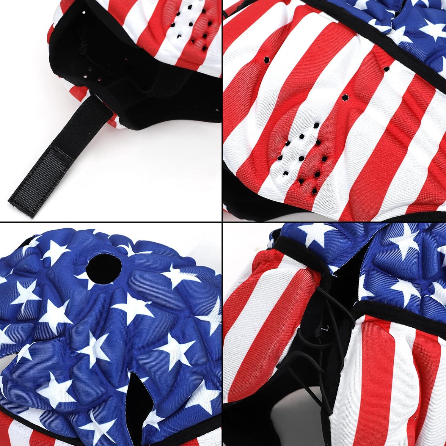 Casco de Rugby NICEYST FIT-EQT-121-124-XQ Bandera Americana