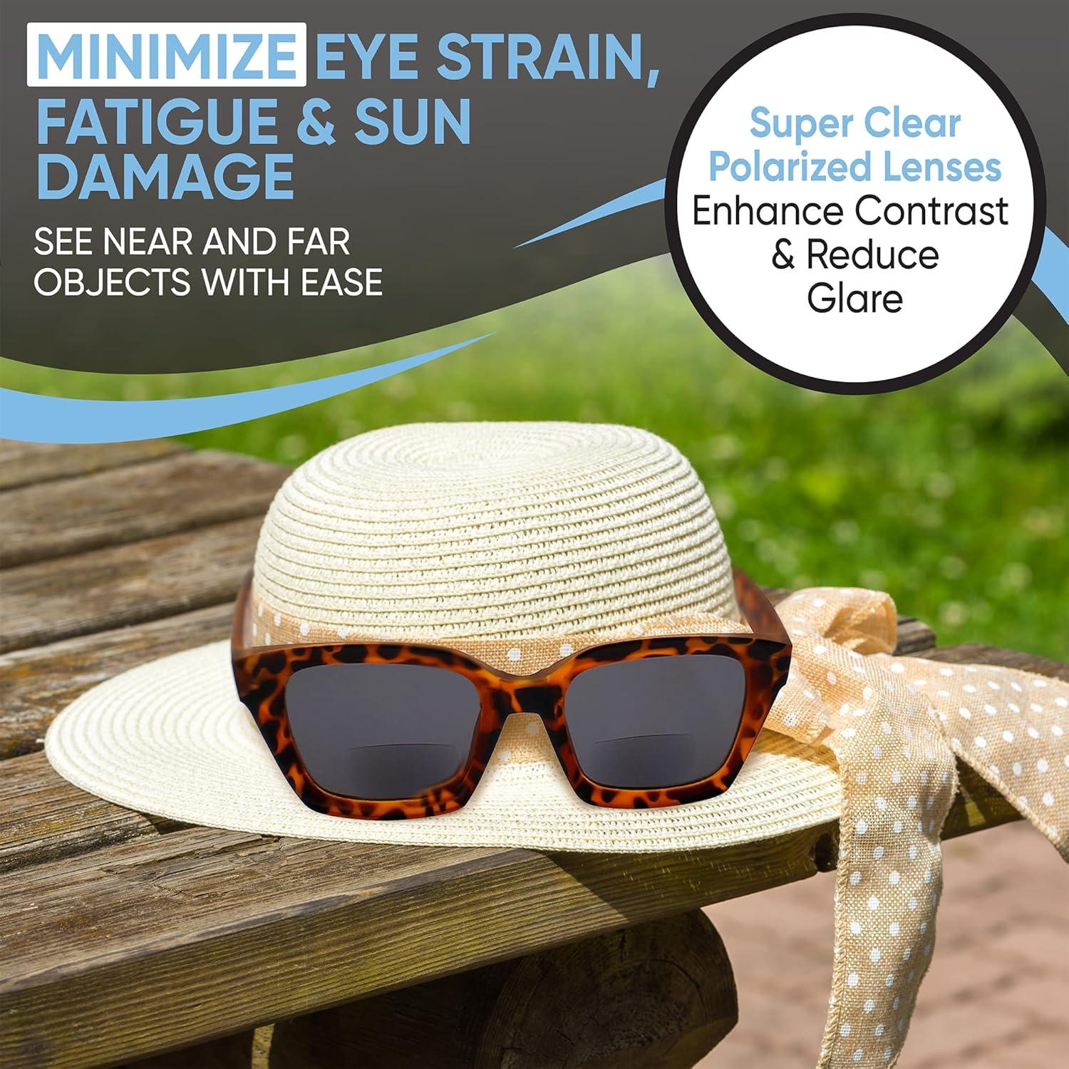 Gafas de Sol Bifocales Yogo Vision UV400 Mujeres 2.0x