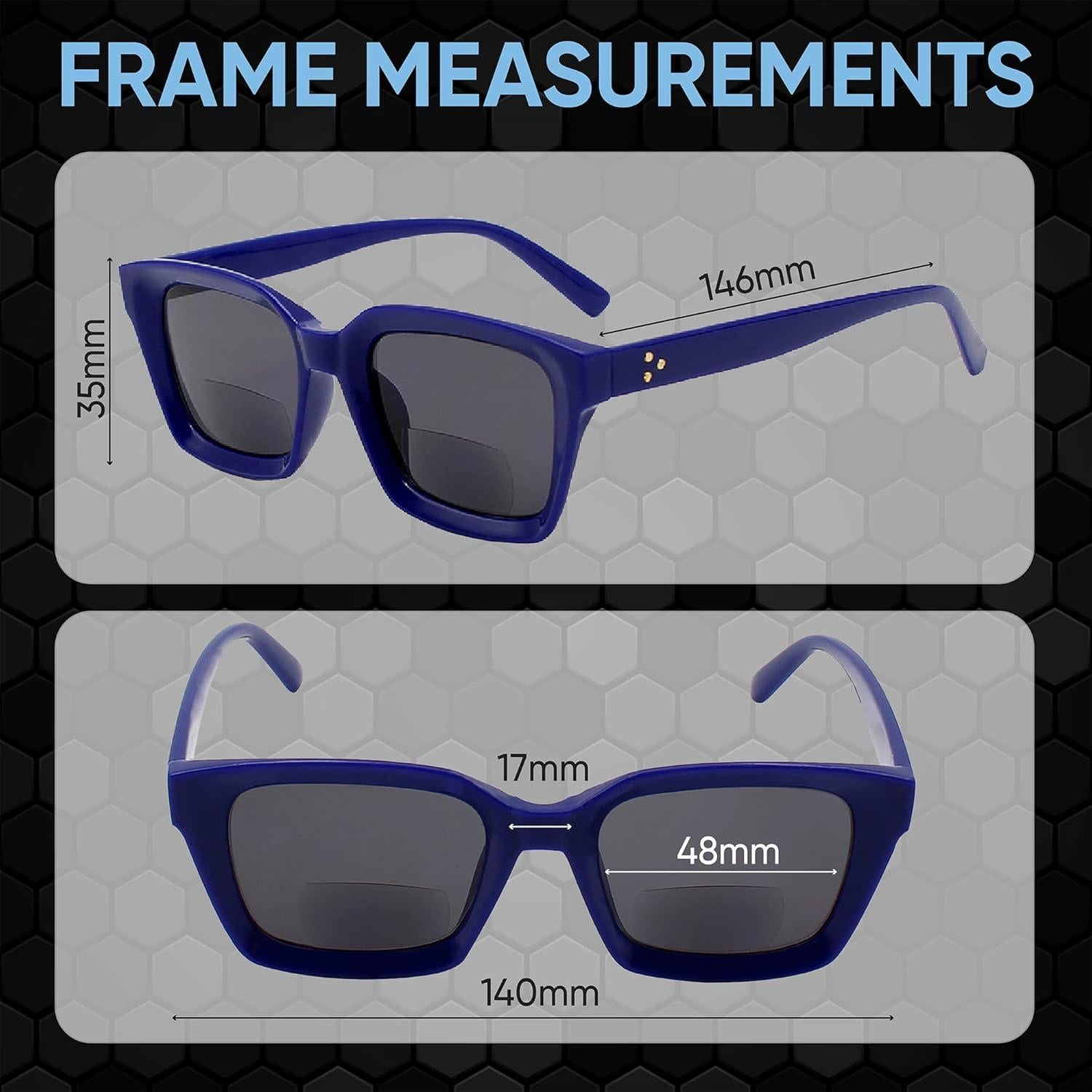 Gafas de Sol Bifocales Yogo Vision UV400 Mujeres 2.0x