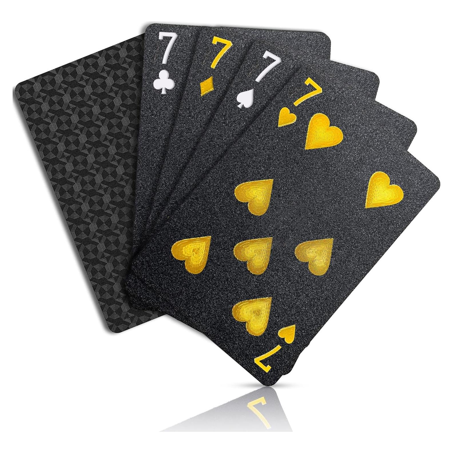 Baraja de Póker Impermeable Hifireelf 52 Cartas PVC Negro