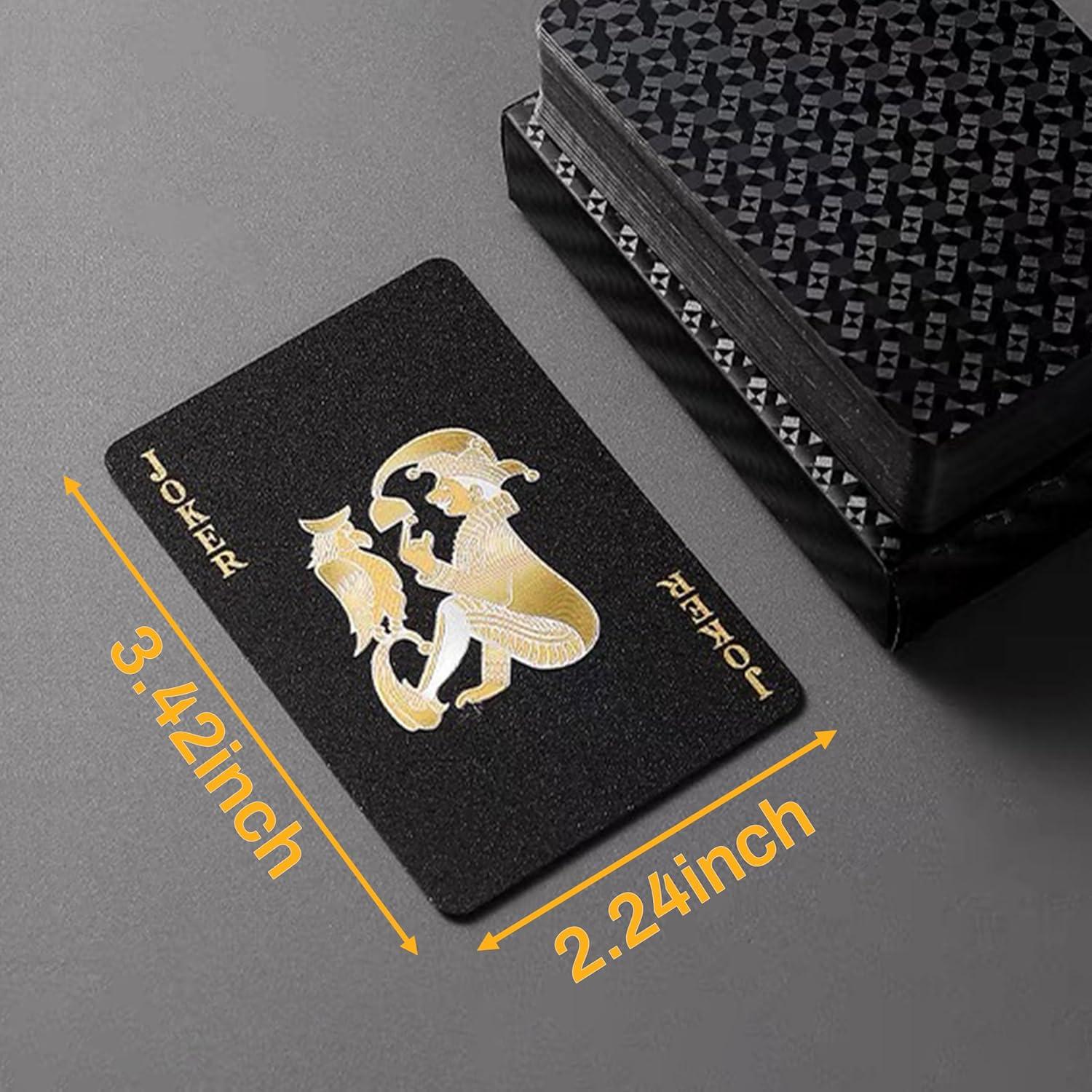 Baraja de Póker Impermeable Hifireelf 52 Cartas PVC Negro