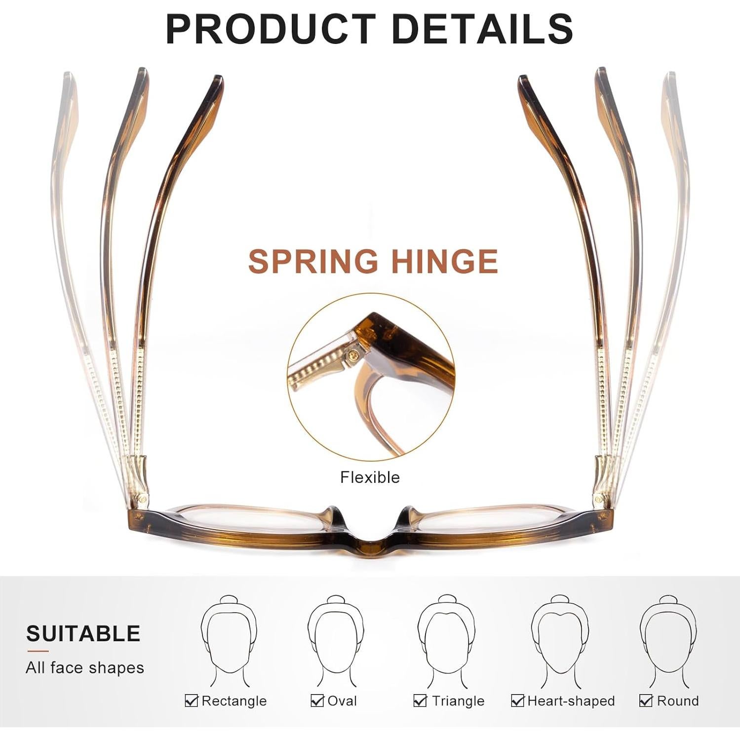 Gafas de lectura progresivas OuShiun foto-cromáticas 2.0x