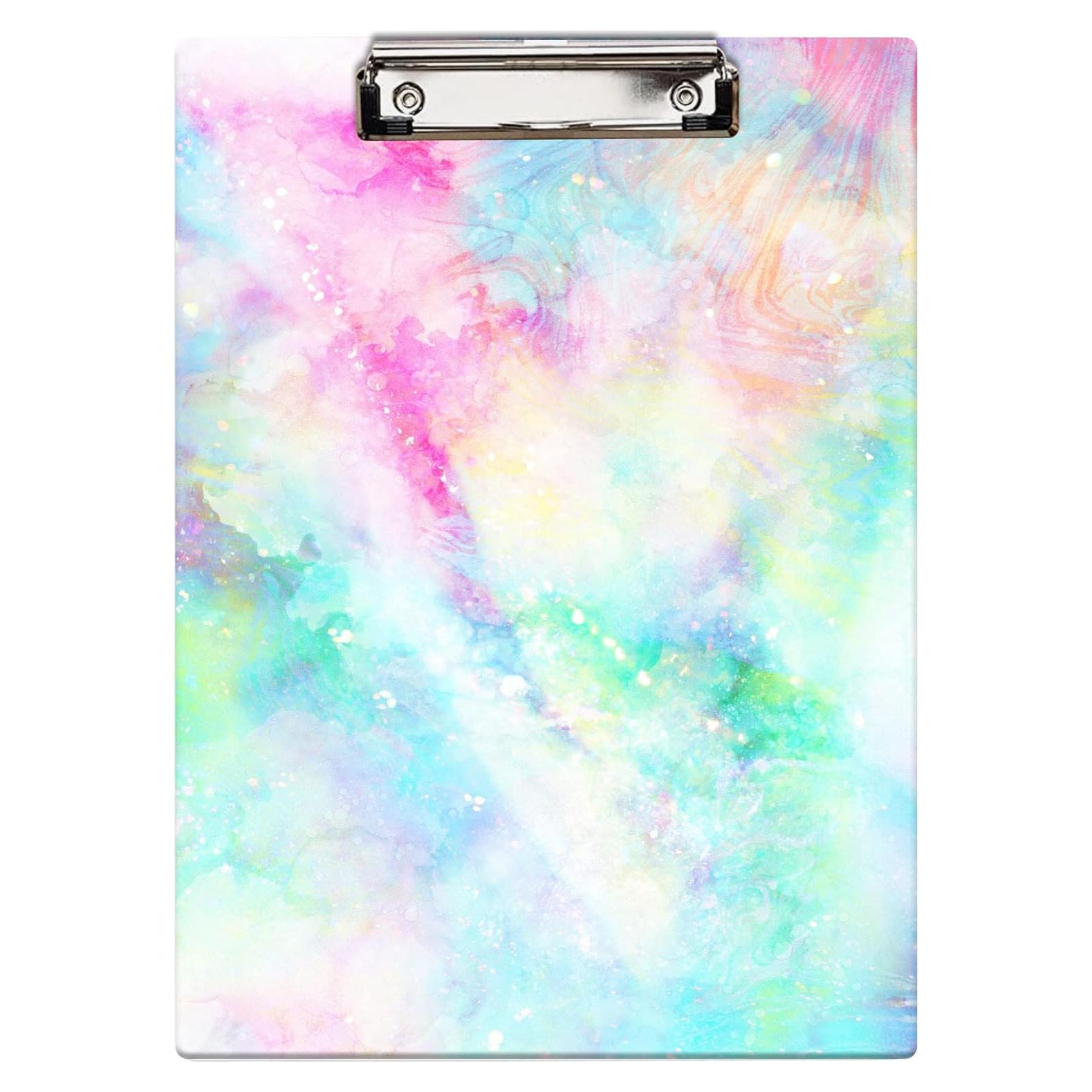 Portapapeles Britimes A4 Colorido Abstracto Clip Bajo Perfil