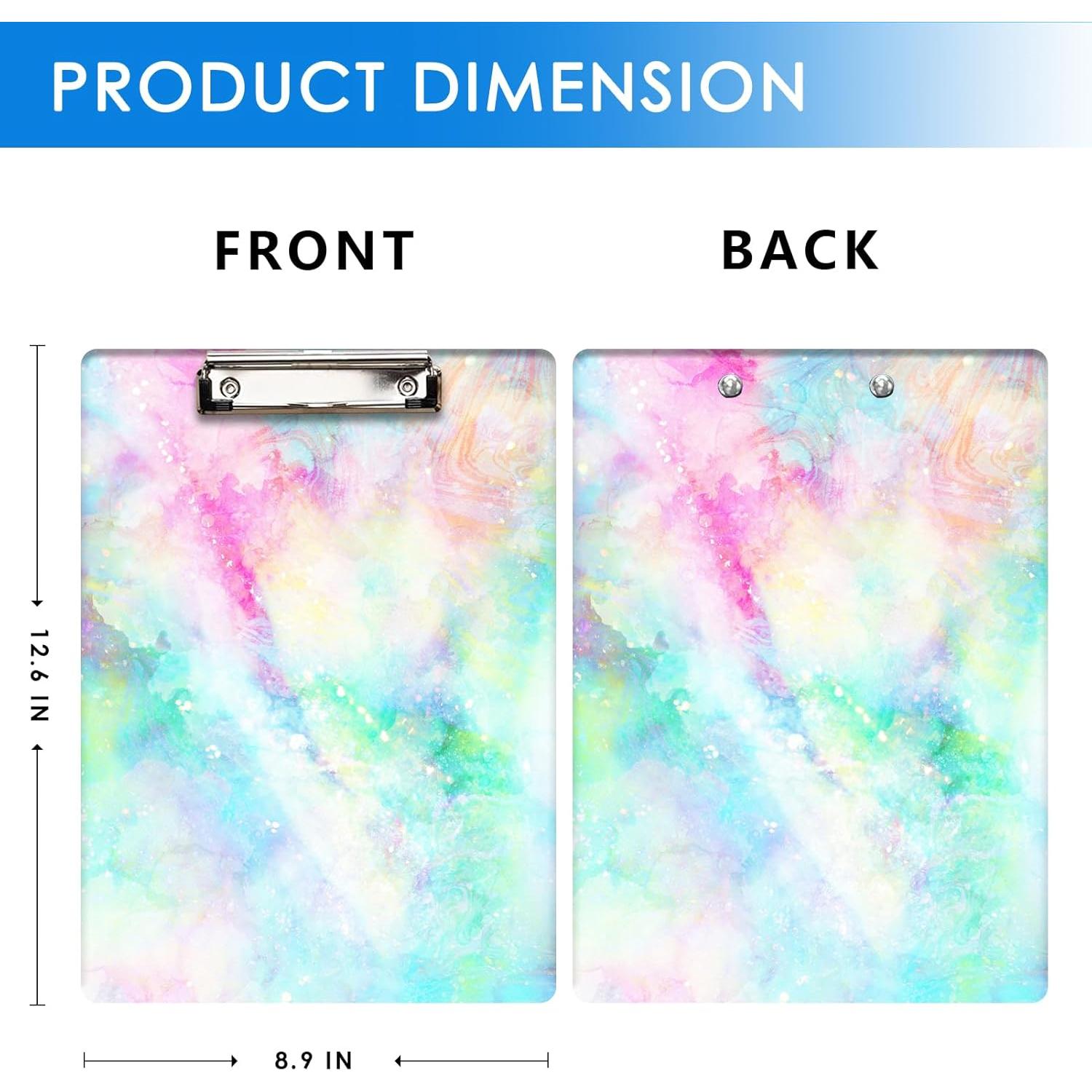 Portapapeles Britimes A4 Colorido Abstracto Clip Bajo Perfil