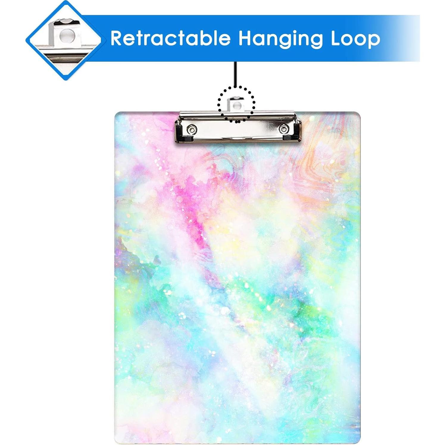 Portapapeles Britimes A4 Colorido Abstracto Clip Bajo Perfil