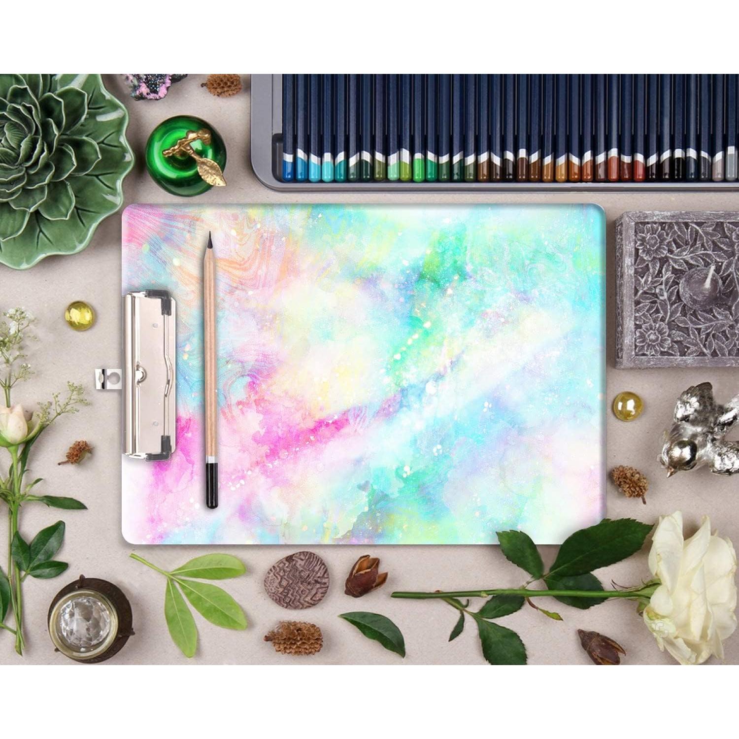 Portapapeles Britimes A4 Colorido Abstracto Clip Bajo Perfil