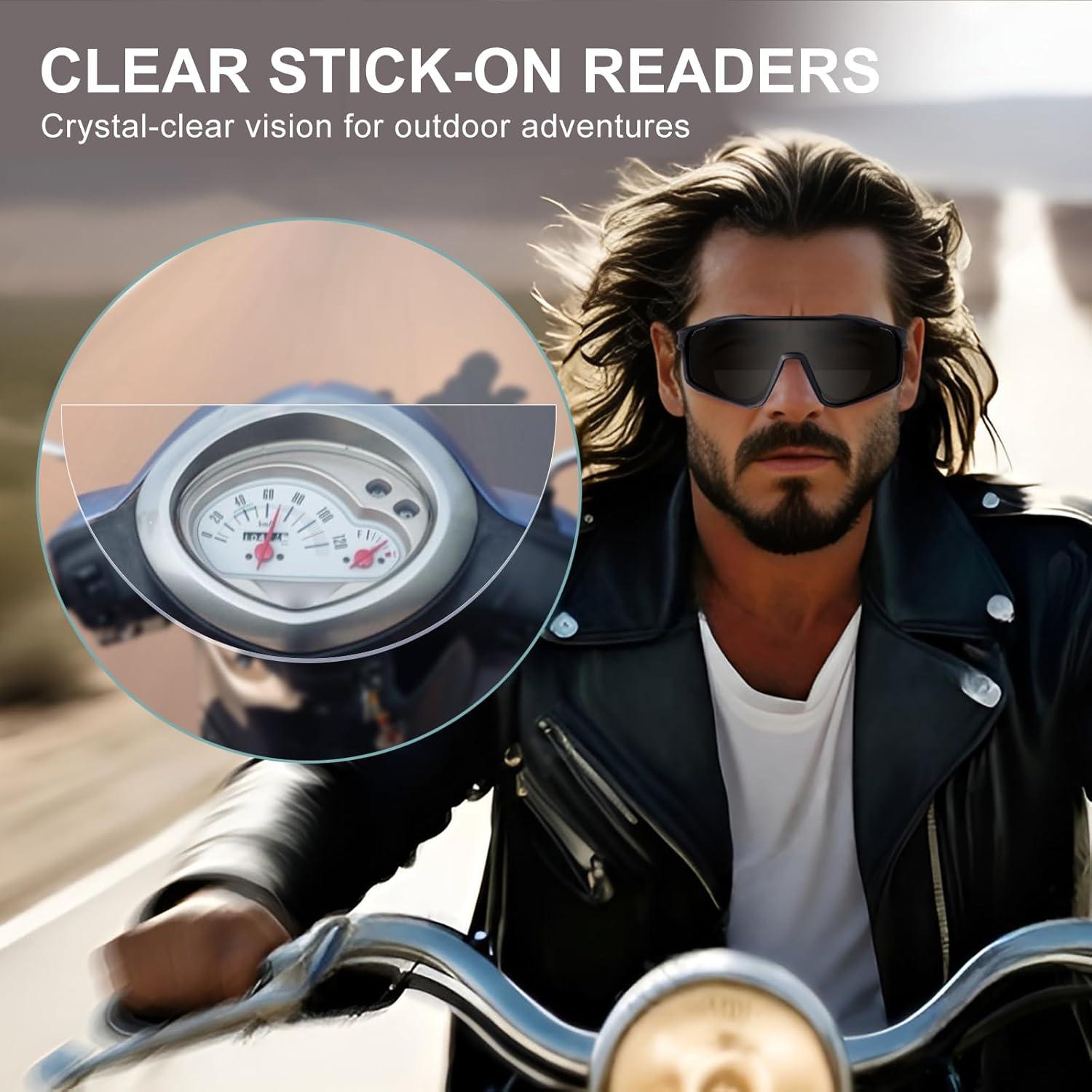 Lectores Adhesivos OuShiun Bifocales 3.0x para Gafas