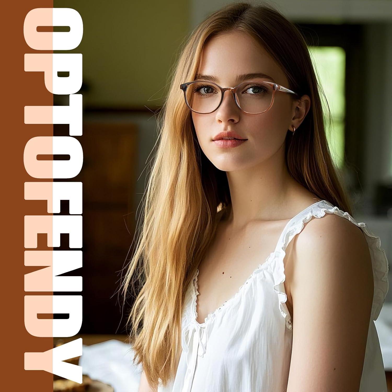 Gafas Bifocales OPTOFENDY 1.5x TR90 Redondas Luz Azul