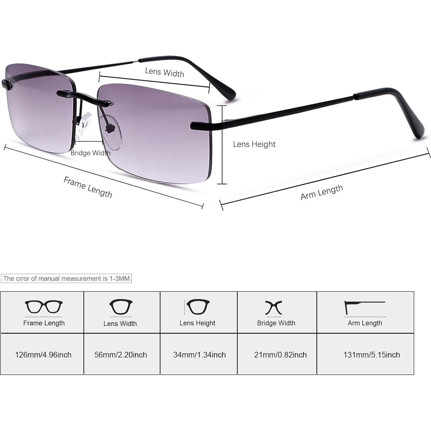 Gafas de Sol de Lectura YIMI UV400 Tinte 3.5x Unisex