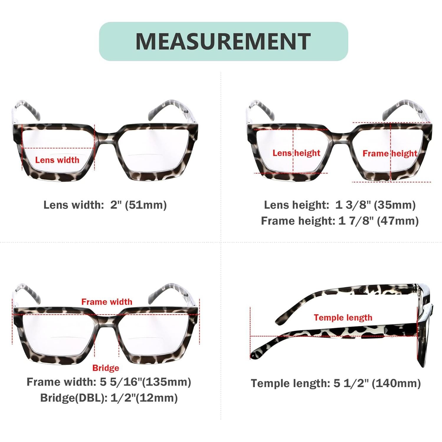 Gafas de lectura bifocal Eyekepper 2.0D Tortuga Gris