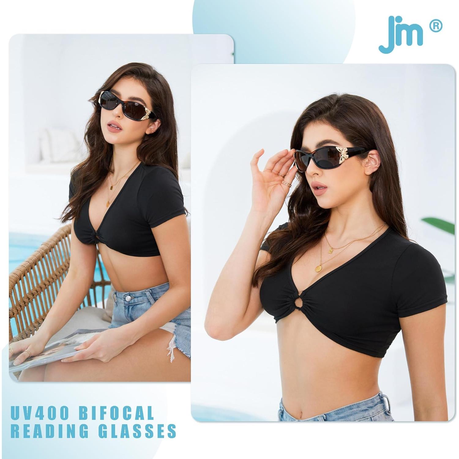 Gafas de Sol Bifocales JM para Mujeres UV400 2 Pares