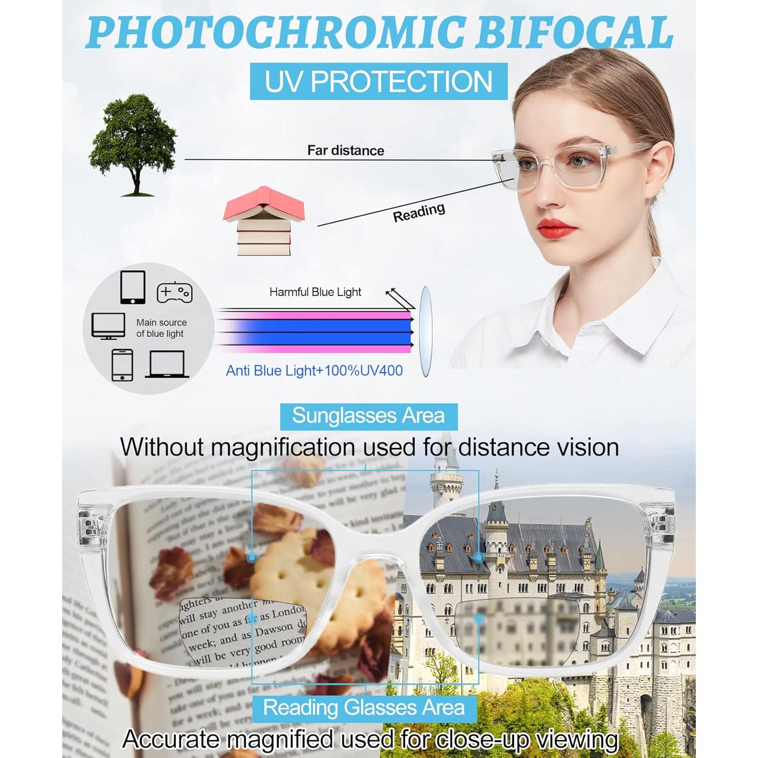 Gafas de Lectura Bifocales OCCI CHIARI UV400 Transparentes