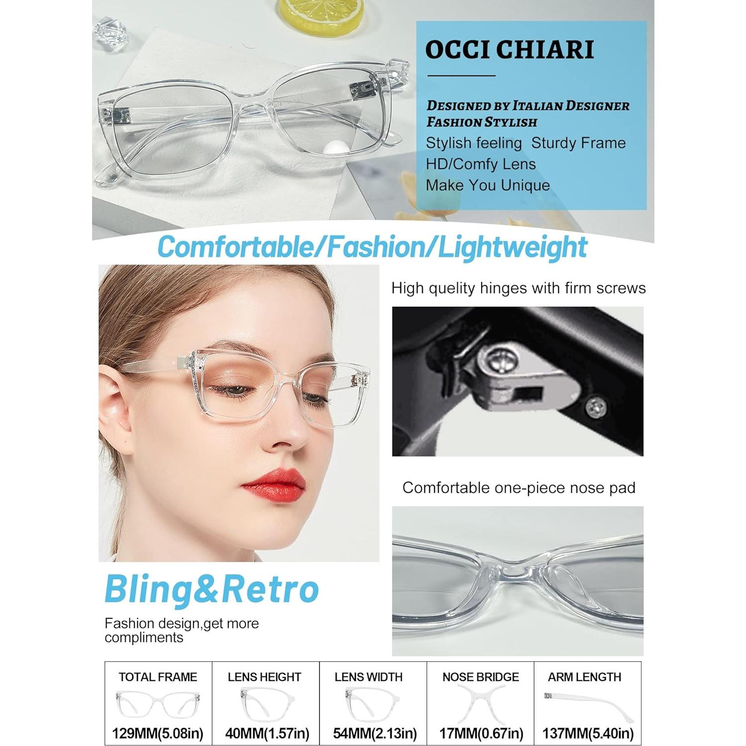 Gafas de Lectura Bifocales OCCI CHIARI UV400 Transparentes