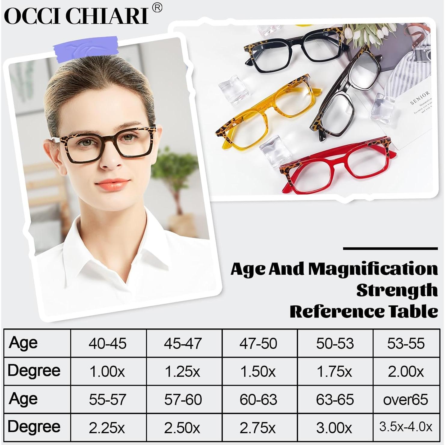 Gafas de Lectura OCCI CHIARI 3.5x Elegantes para Mujeres