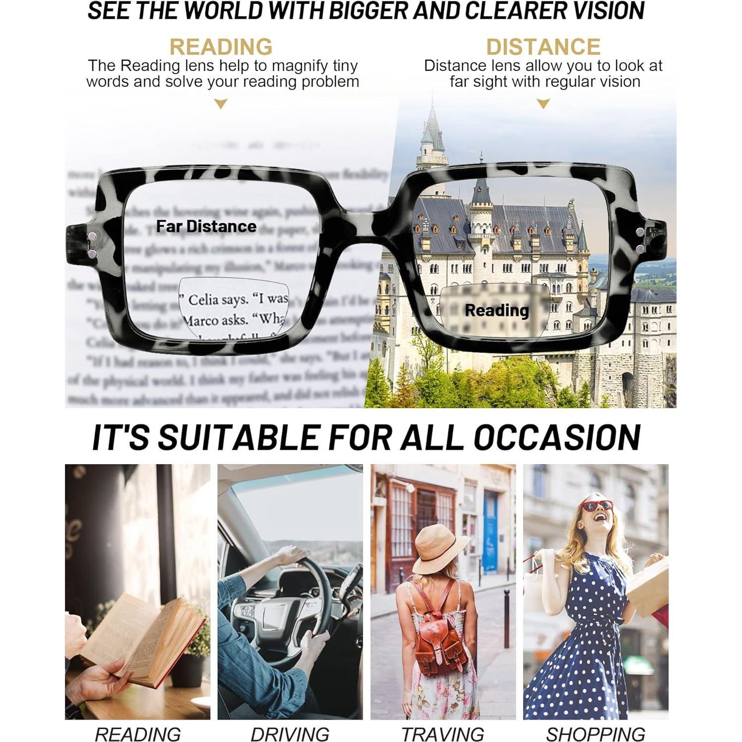 Gafas Bifocales OCCI CHIARI con Luz Azul 1.0x para Mujeres