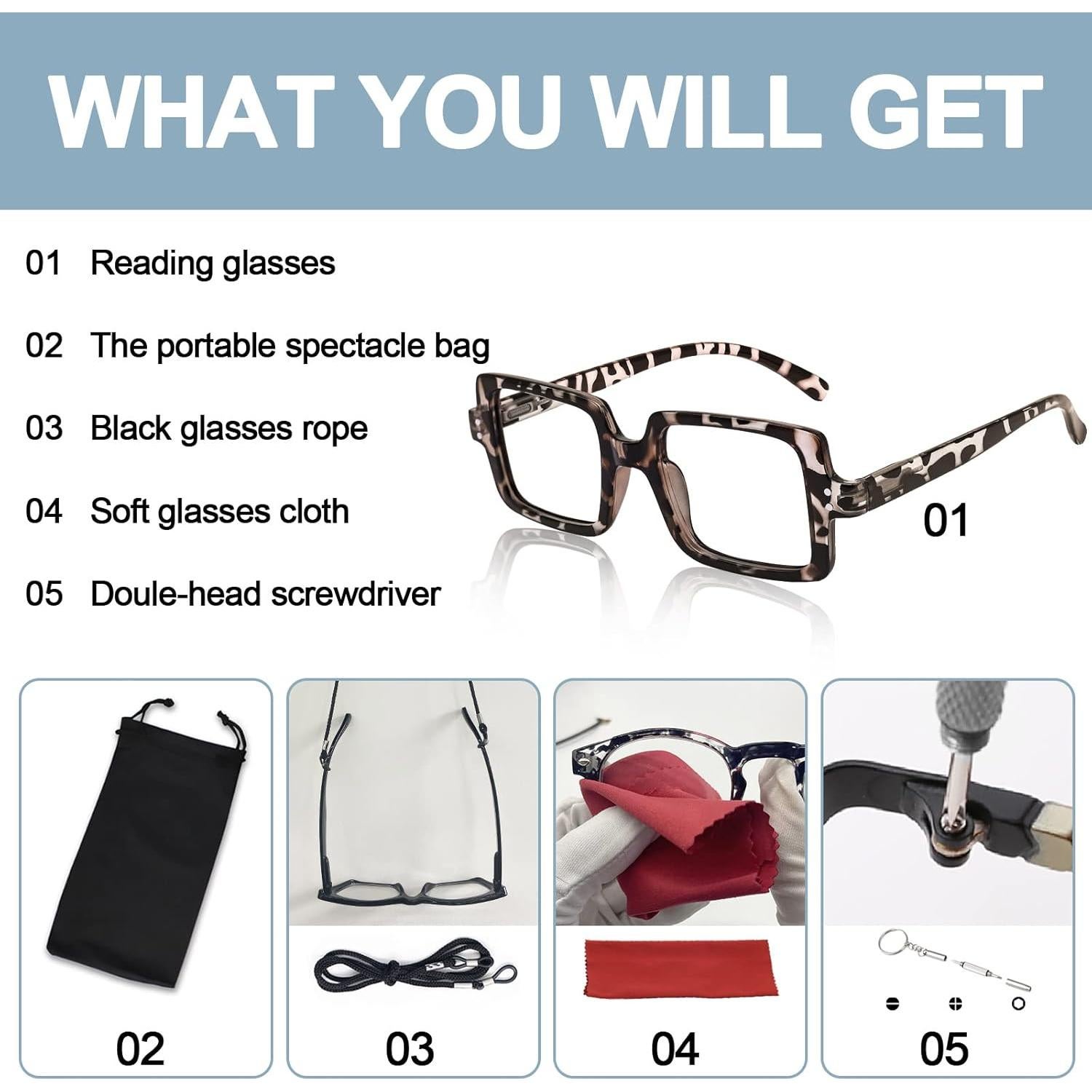 Gafas Bifocales OCCI CHIARI con Luz Azul 1.0x para Mujeres