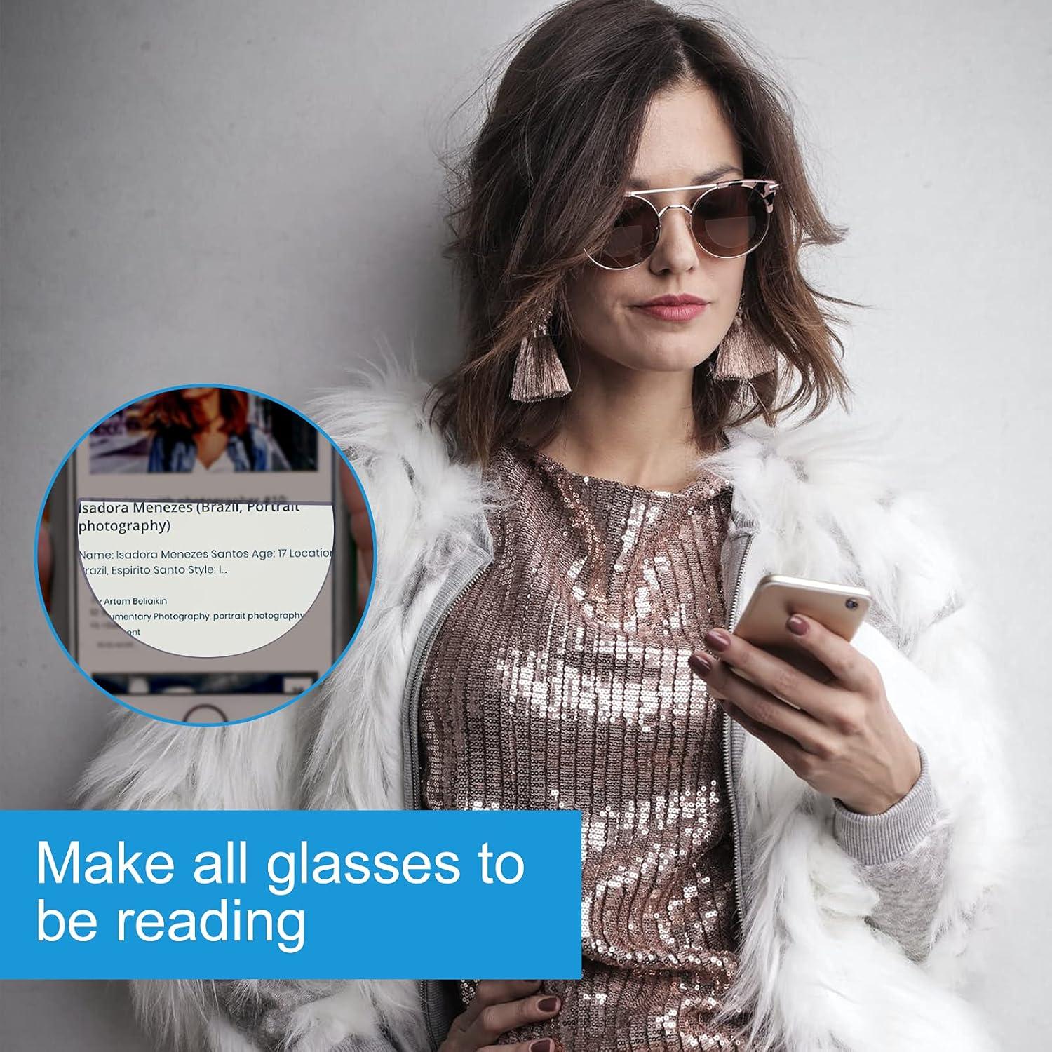 Lentes Bifocales Adhesivos Stick-On 2.0x para Gafas