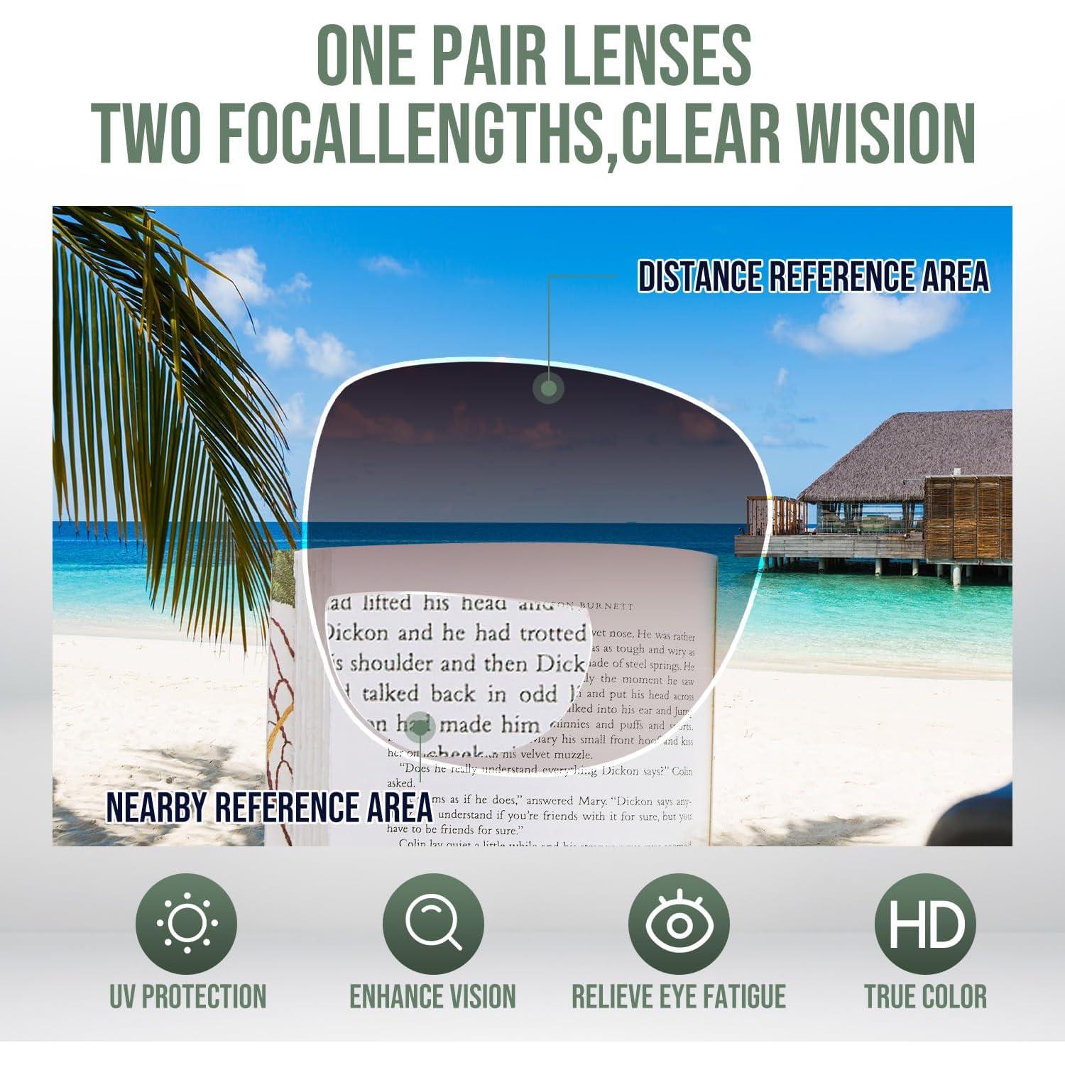 Gafas de Sol Bifocales para Mujeres - Lentes 3.0 Dioptrías