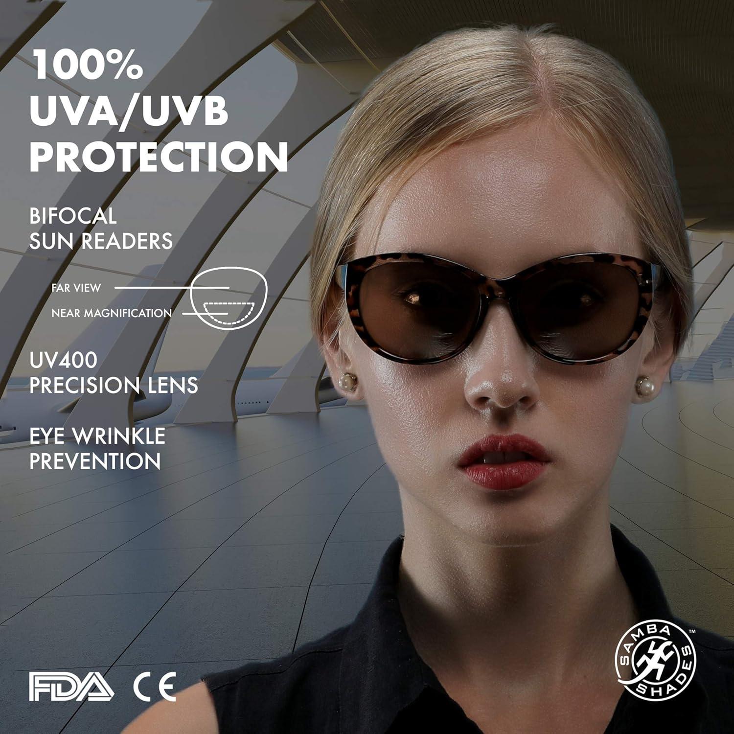 Gafas de sol bifocales SAMBA SHADES para mujeres estilo cateye