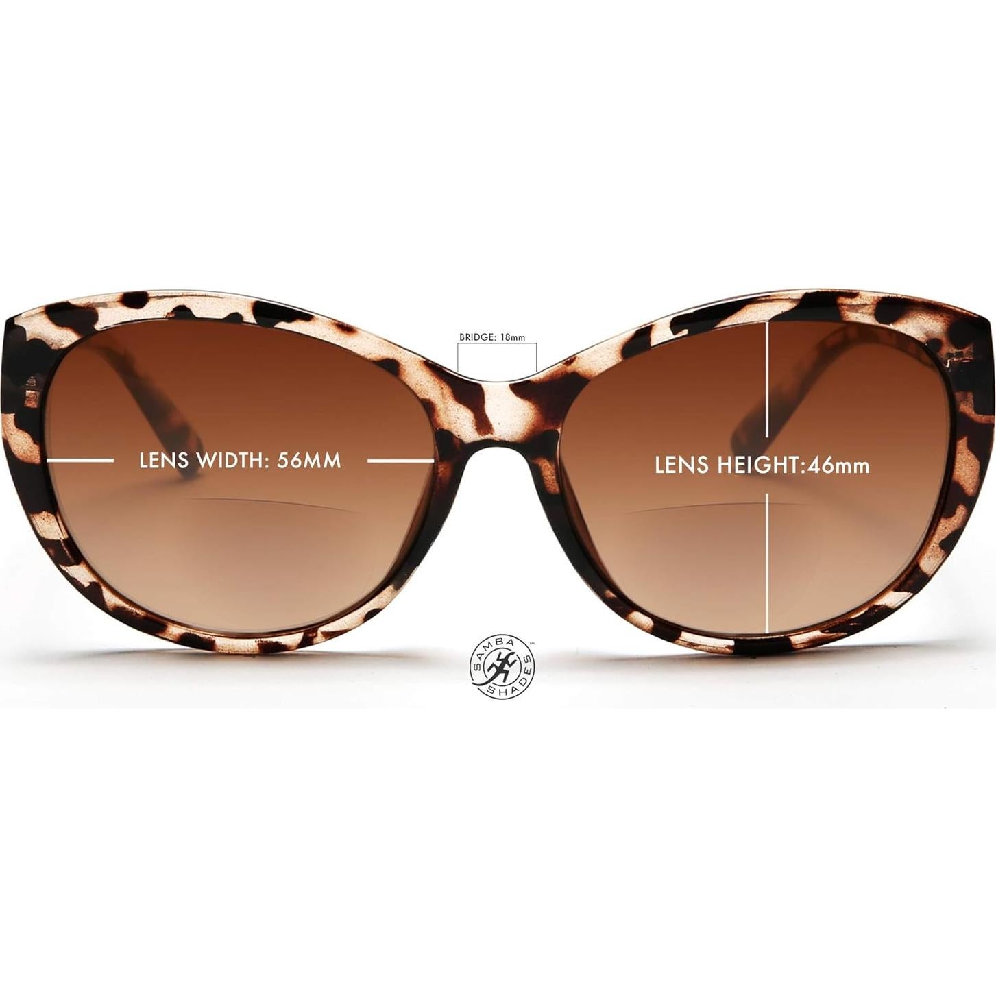 Gafas de sol bifocales SAMBA SHADES para mujeres estilo cateye