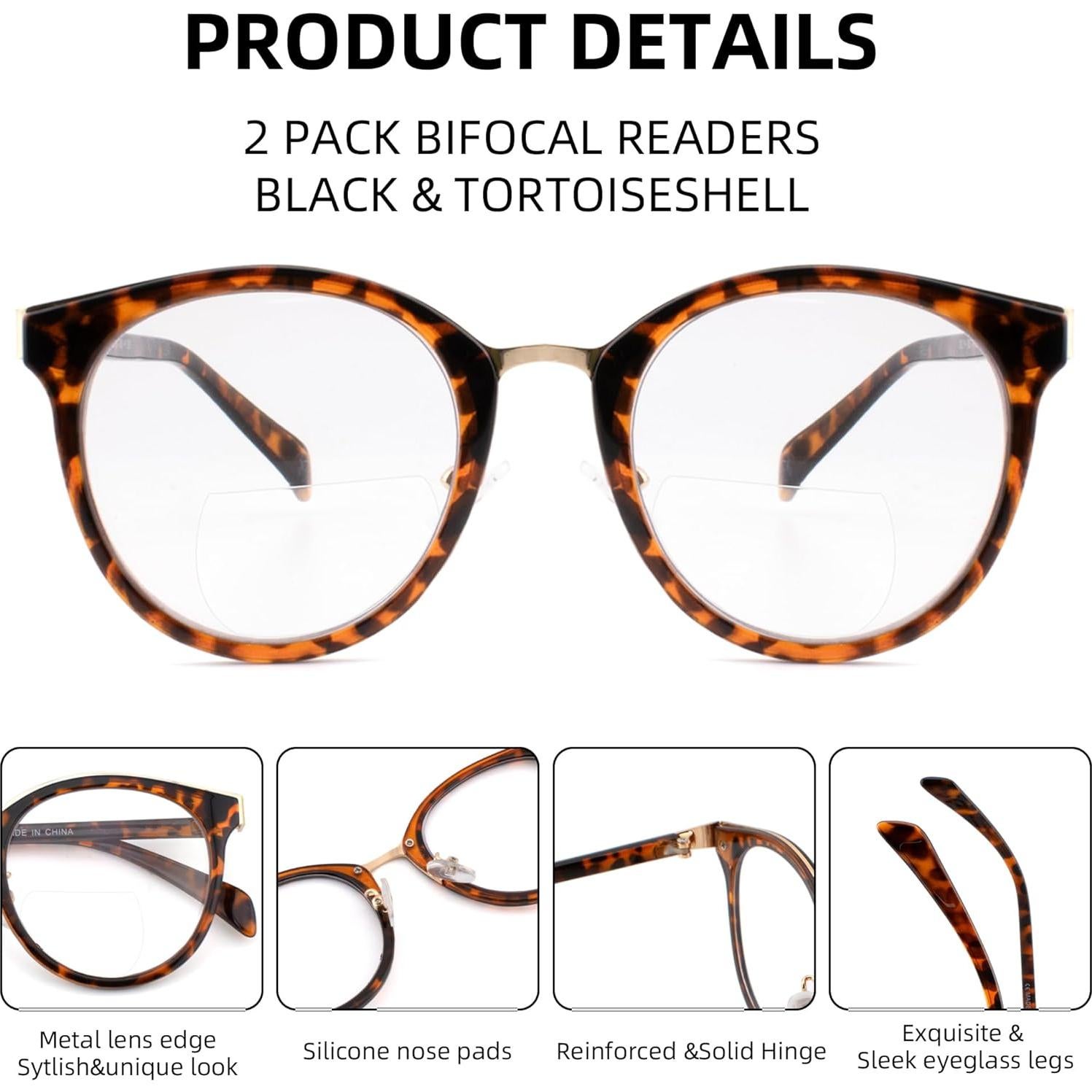 Paquete de 3 Gafas Bifocales ZOOXSKY +2.75 Luz Azul