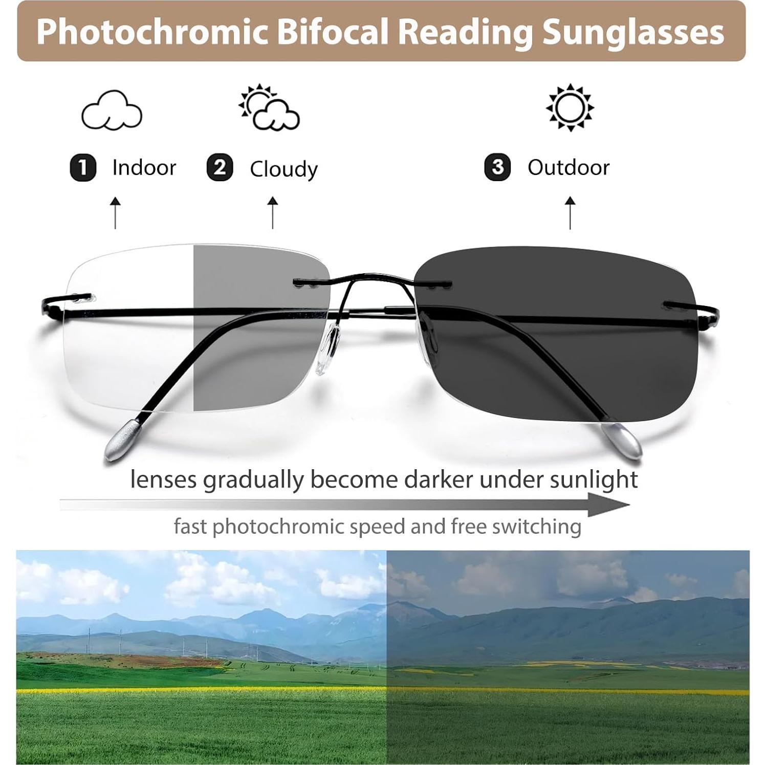 Gafas de lectura bifocales progresivas Myfeasy UV400