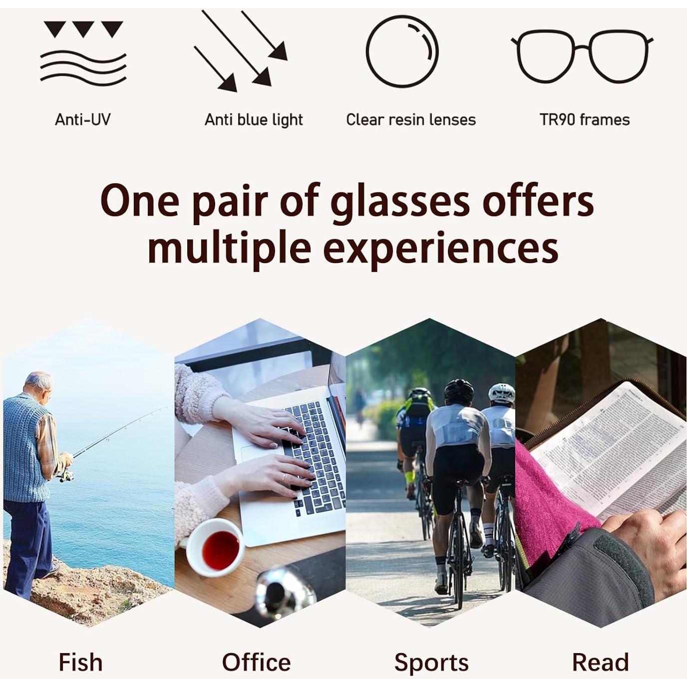 Gafas de lectura bifocales progresivas Myfeasy UV400